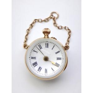 20th-century 14k Gold "geneva Ball" Pocket Watch