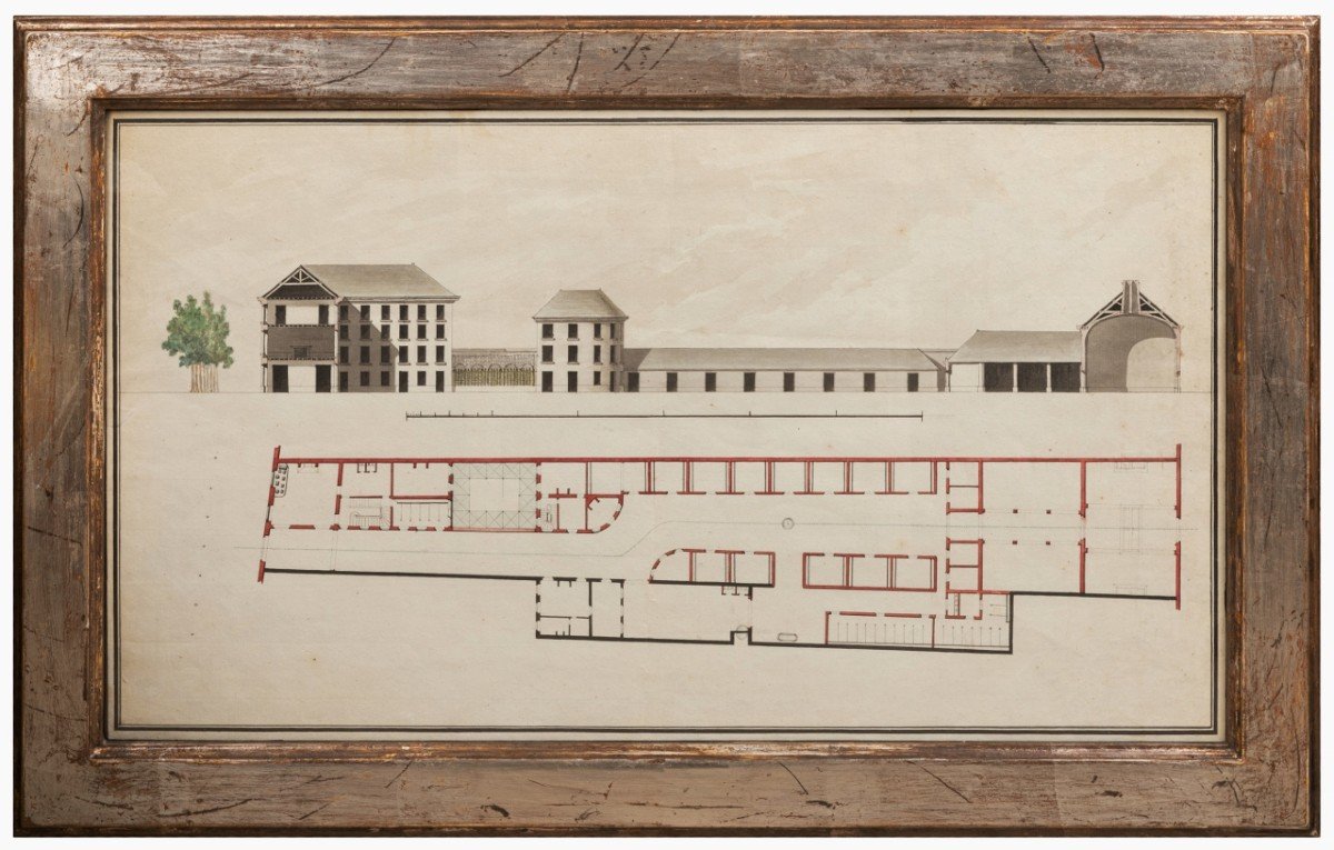 18th Century Architectural Drawing, Stable Project
