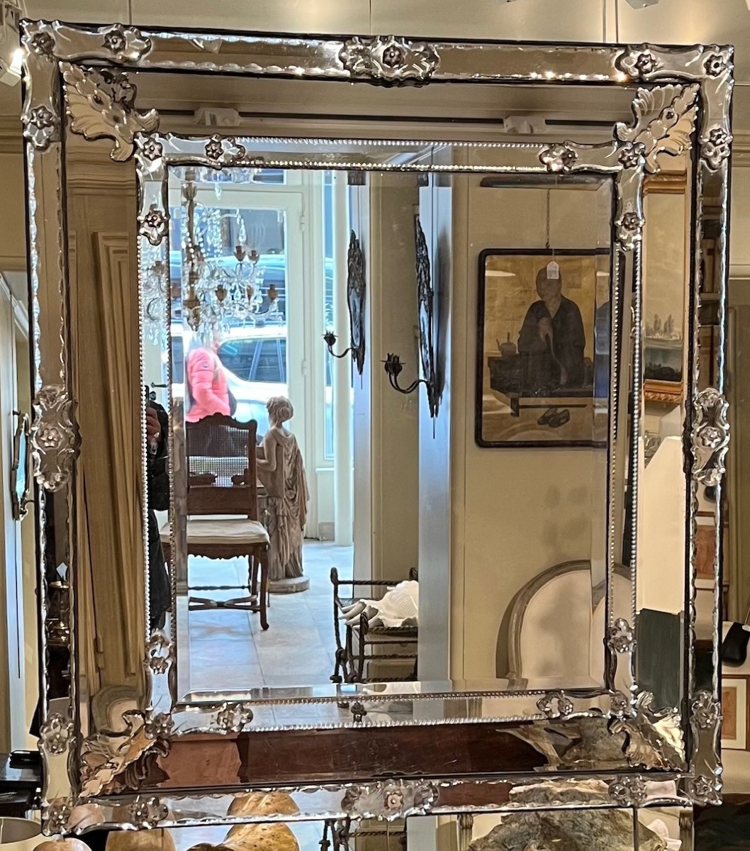 Grand Miroir Murano début 19ème siècle