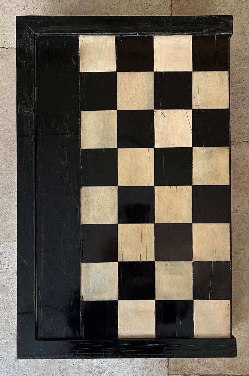 Backgammon Set, Ebony And Ivory, 18th Century-photo-2