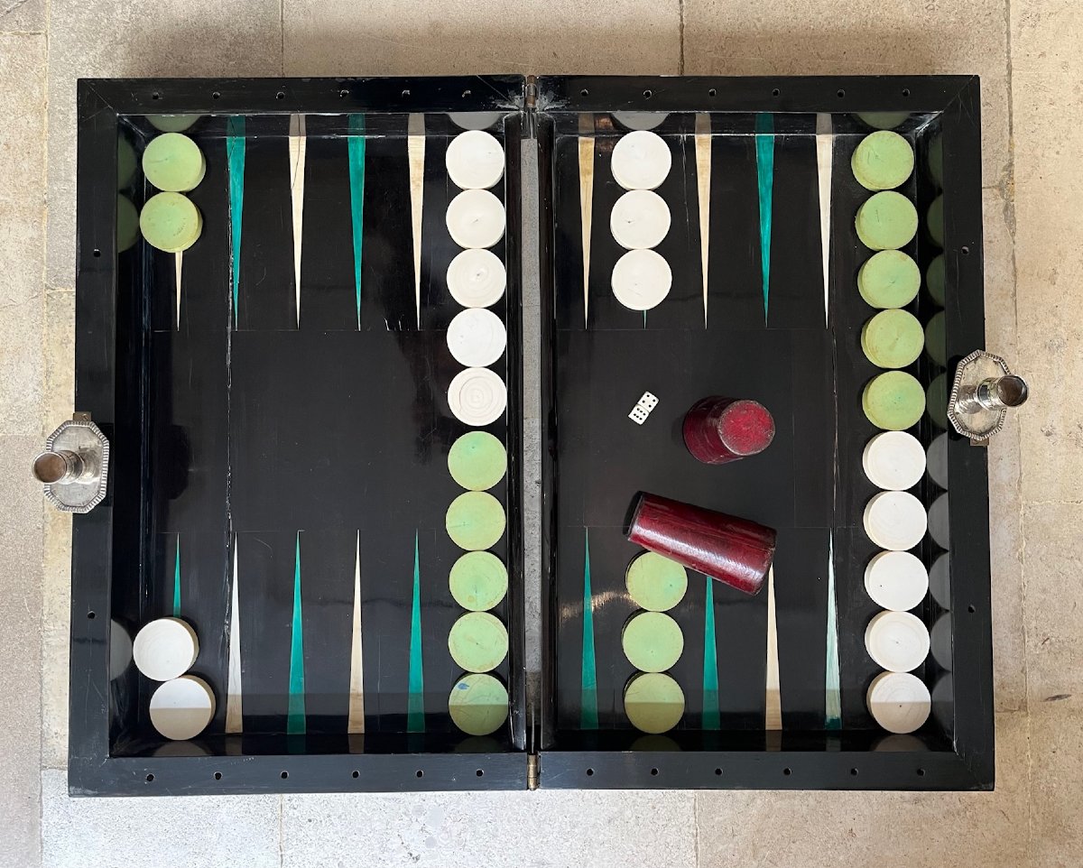 Backgammon Set, Ebony And Ivory, 18th Century