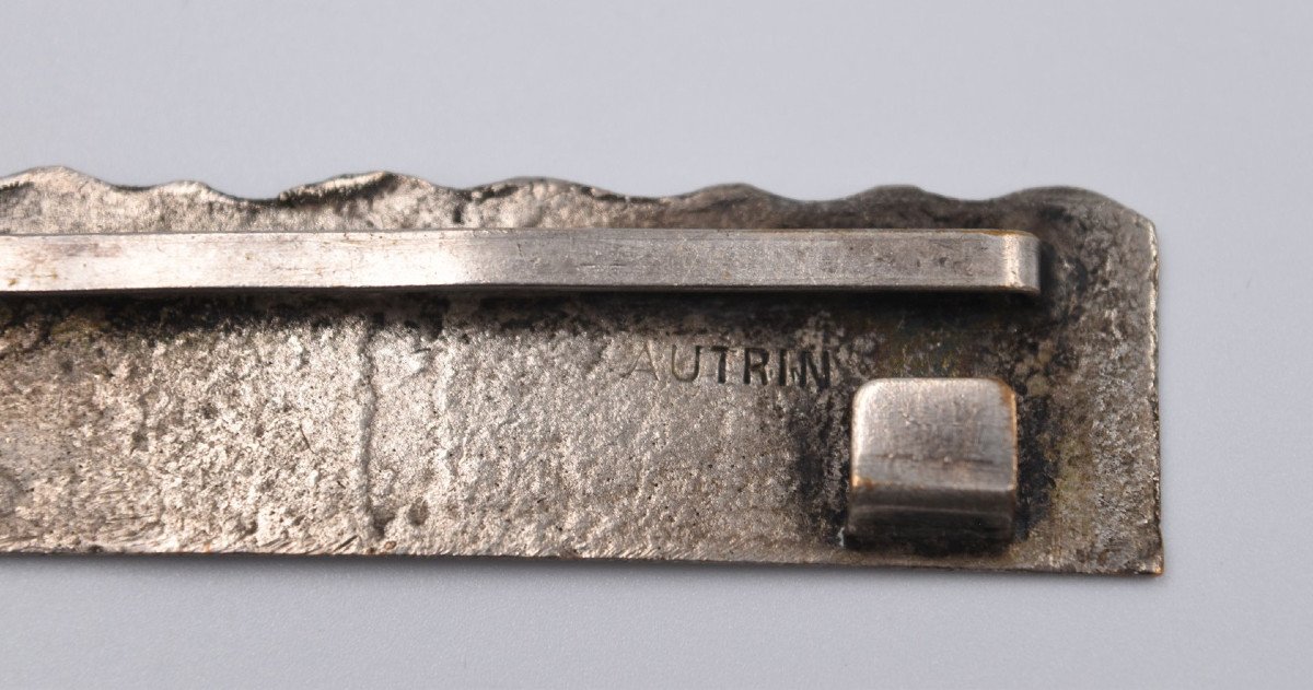 Line Vautrin: Belt Buckle In Silver Bronze-photo-4