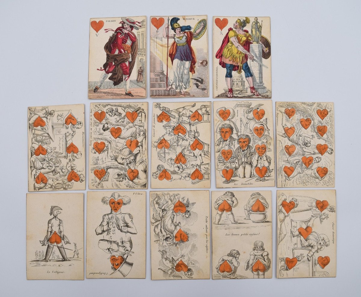 Cartes à Jouer Jeu De Cartes Transformées  Dit « des Théâtres Et Des Journaux » France 1819-photo-3