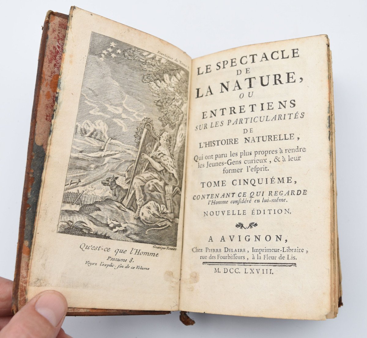 Livres 1768 Le Spectacle De La Nature Pluche Noel Antoine Edité Veuve Estienne-photo-3
