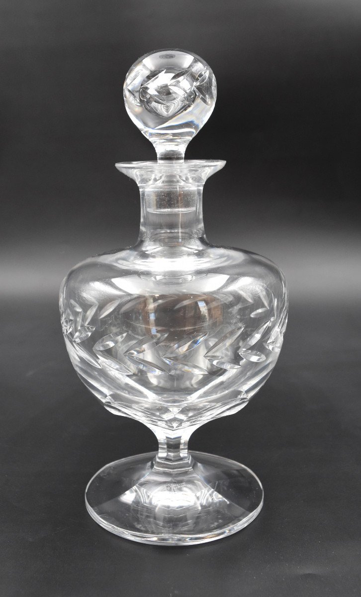Grande Carafe En Cristal De Lalique Modèle Beauharnais H= 28.5 Cm Signé