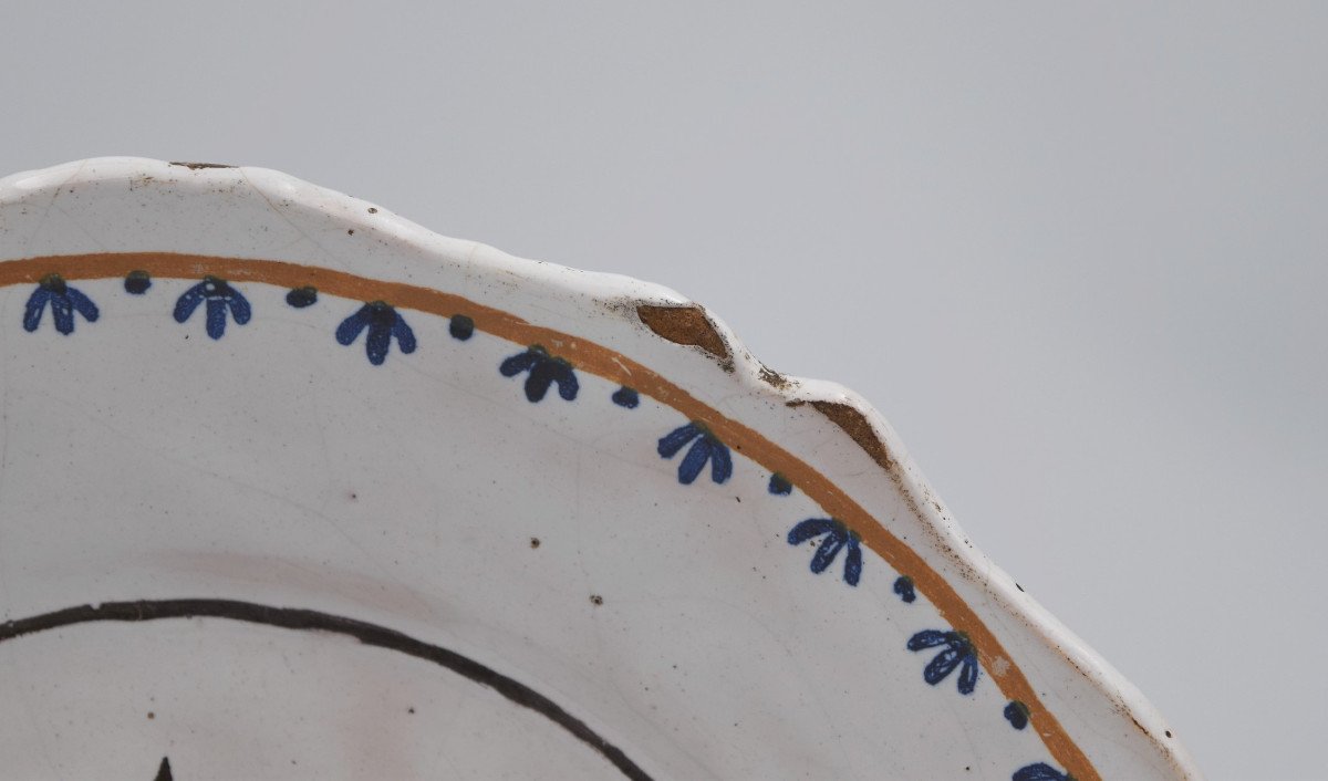 Plate With Revolutionary Decor In Earthenware From Nevers May Peace Reign Here-photo-3