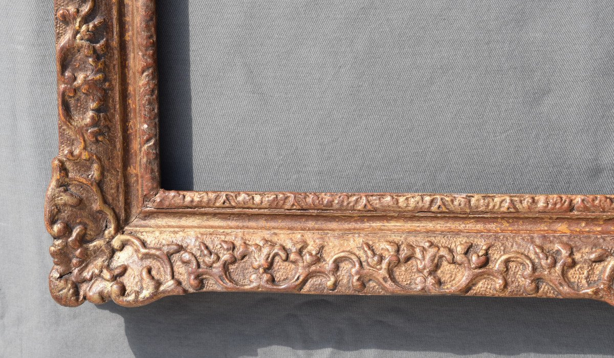 Old Frame In Carved / Gilded Wood 18/19 Eme Bérain Decor-photo-4