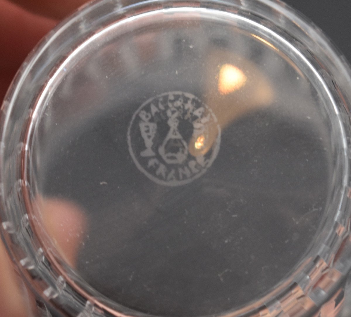 6 Gobelets 8 Cm Signés En Cristal Taillé De Baccarat Nancy -photo-1