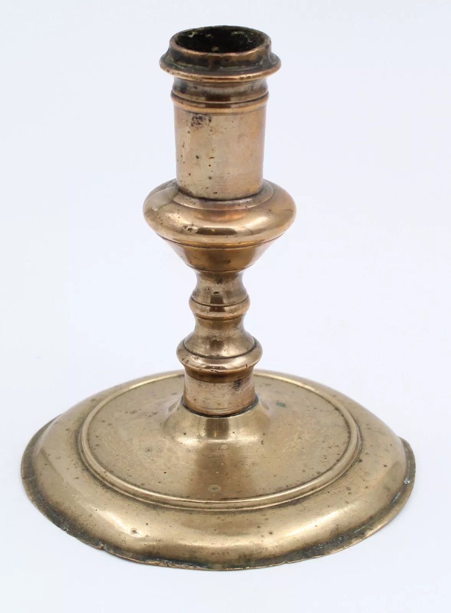 Bronze Candle Holder 16/17th Century High Period-photo-2