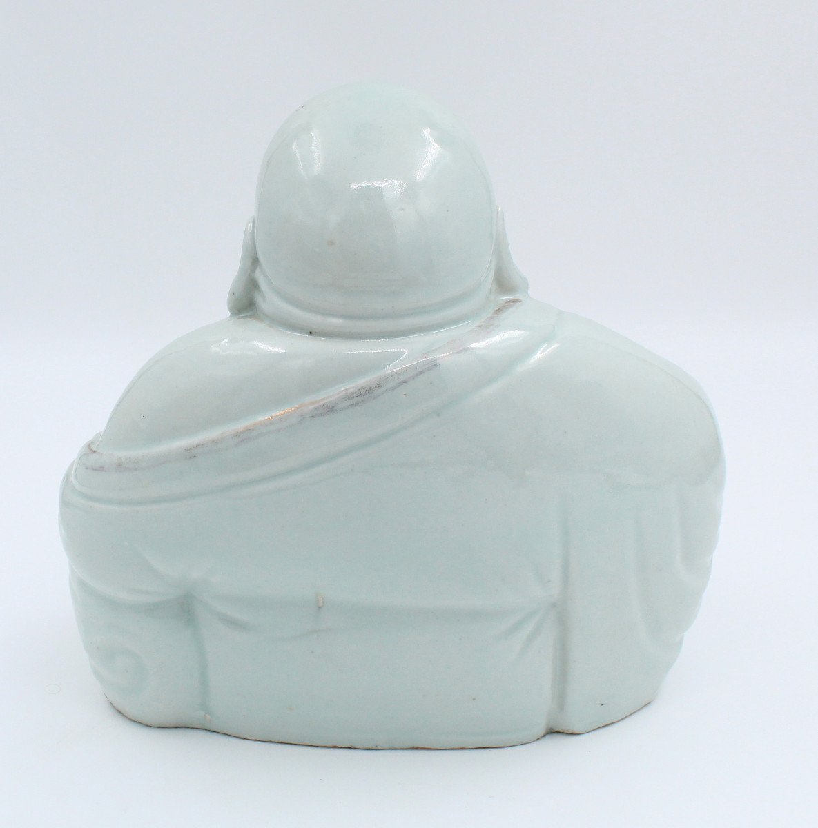Large Porcelain Buddha China H= 25.5 Cm-photo-2