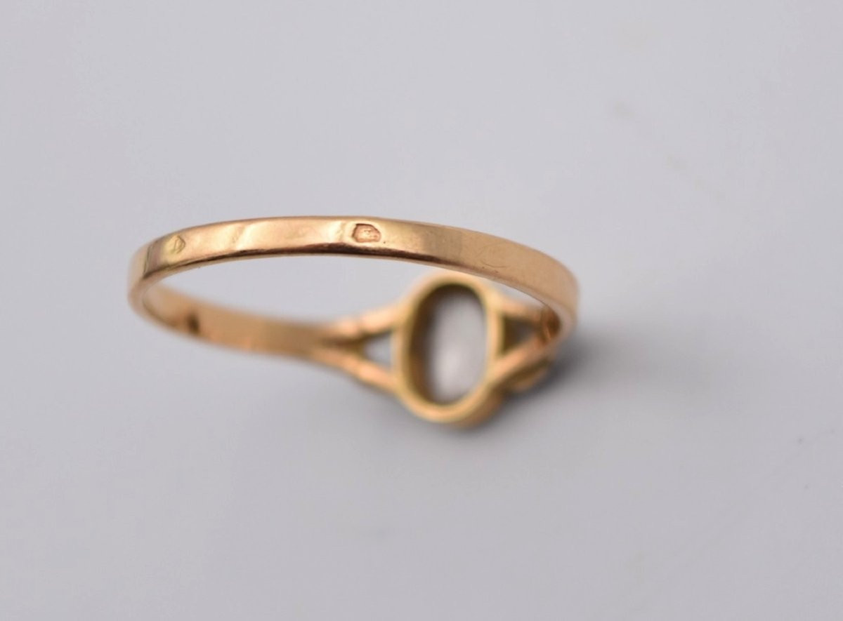 Ancienne Bague Solitaire Or Et Diamant Taille Rose Provence Arlésienne-photo-4