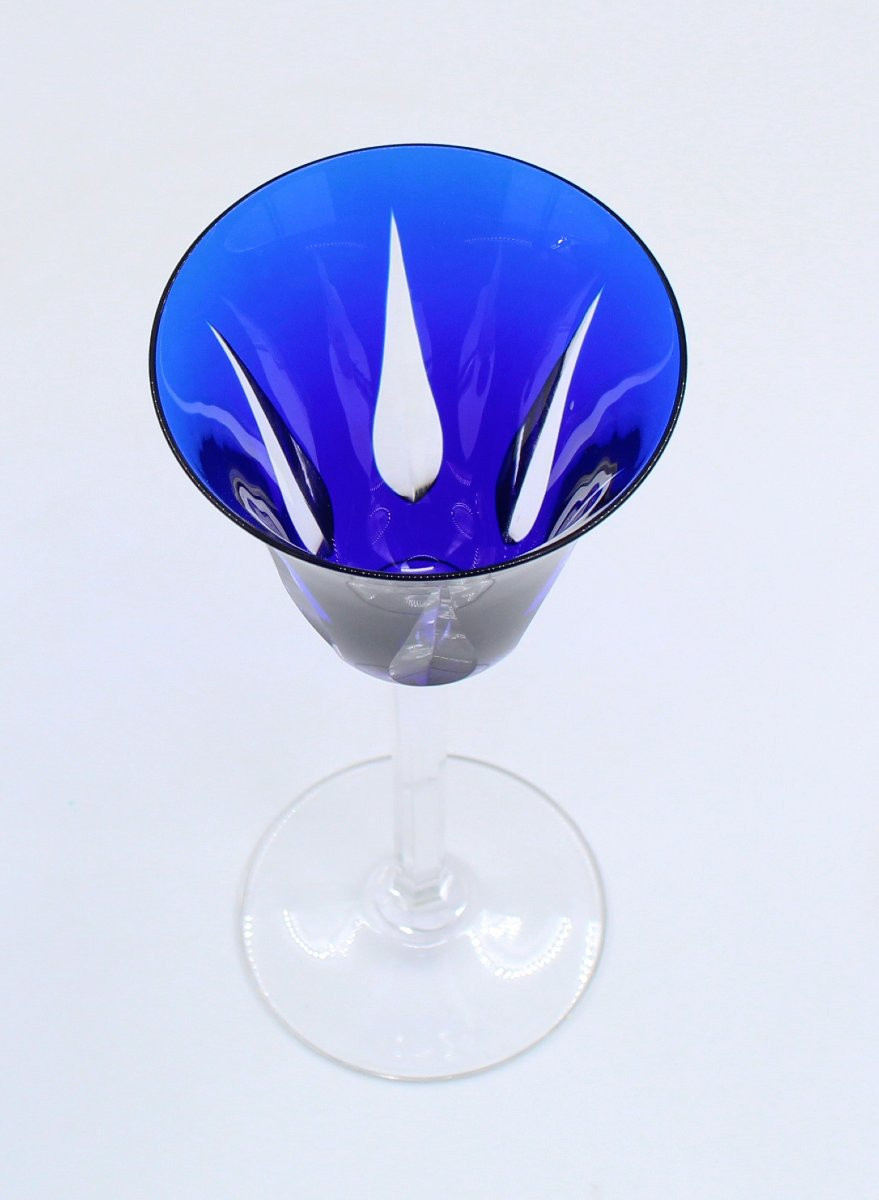 Saint Louis Large Colored Roemer Glass Cerdagne Model-photo-4