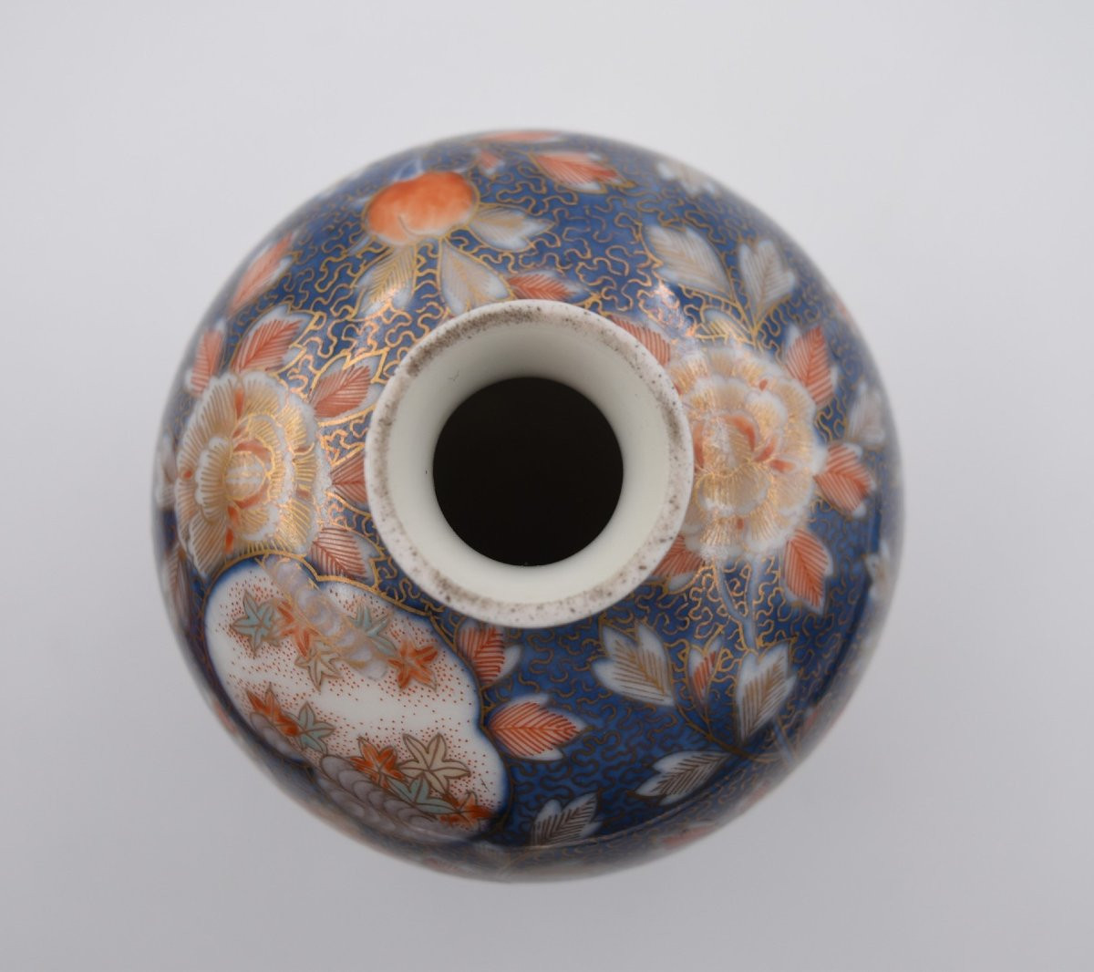 Fukagawa Porcelain Vase, Japan, Signed, Early 20th Century-photo-2
