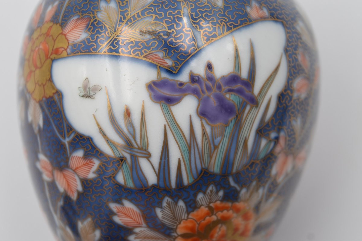 Fukagawa Porcelain Vase, Japan, Signed, Early 20th Century-photo-5