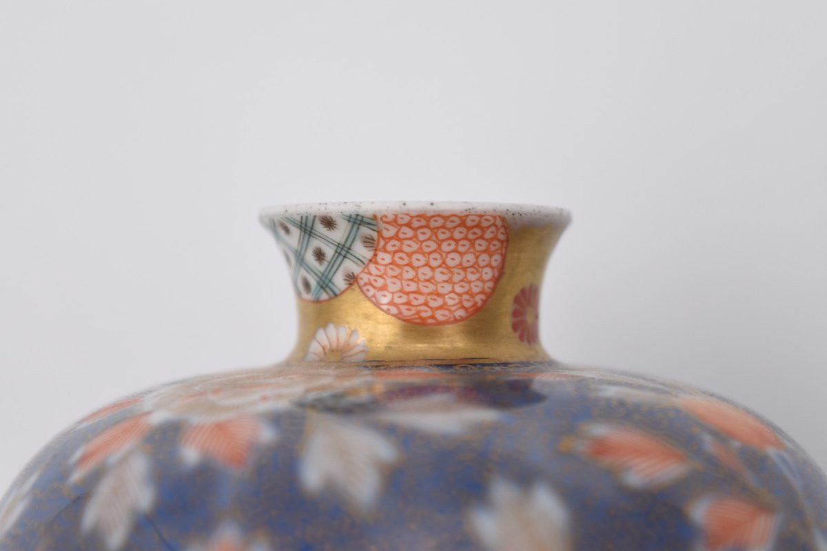 Fukagawa Porcelain Vase, Japan, Signed, Early 20th Century-photo-7