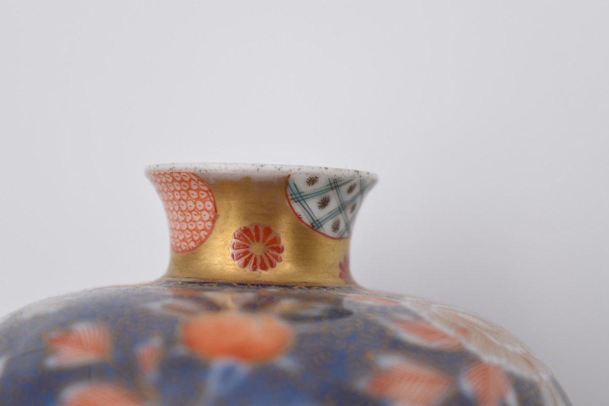 Fukagawa Porcelain Vase, Japan, Signed, Early 20th Century-photo-8