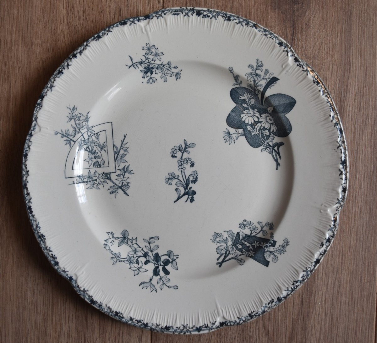 6 Earthenware Plates Terre De Fer Choisy Grand Dépôt Japanese Decor-photo-3