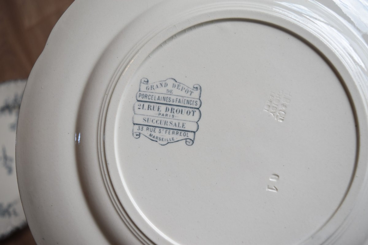 6 Earthenware Plates Terre De Fer Choisy Grand Dépôt Japanese Decor-photo-4