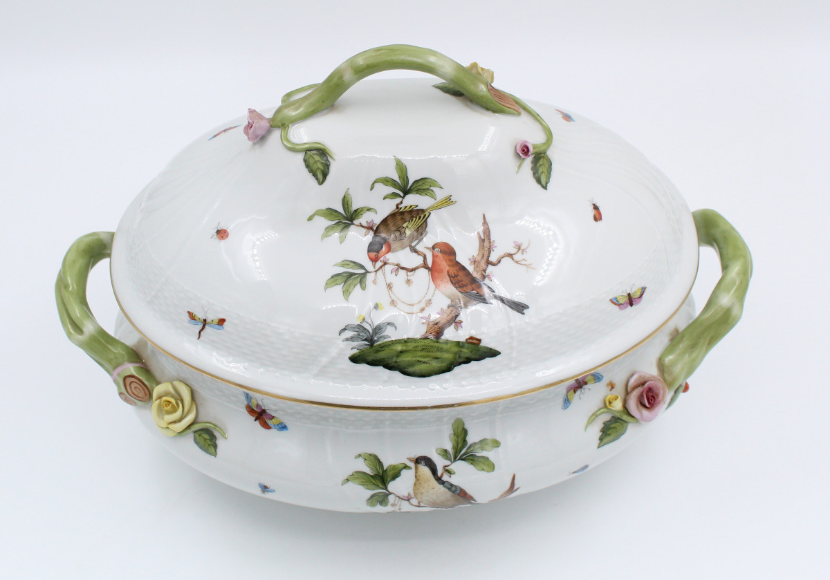 Herend Rothschild Large Porcelain Soup -photo-8