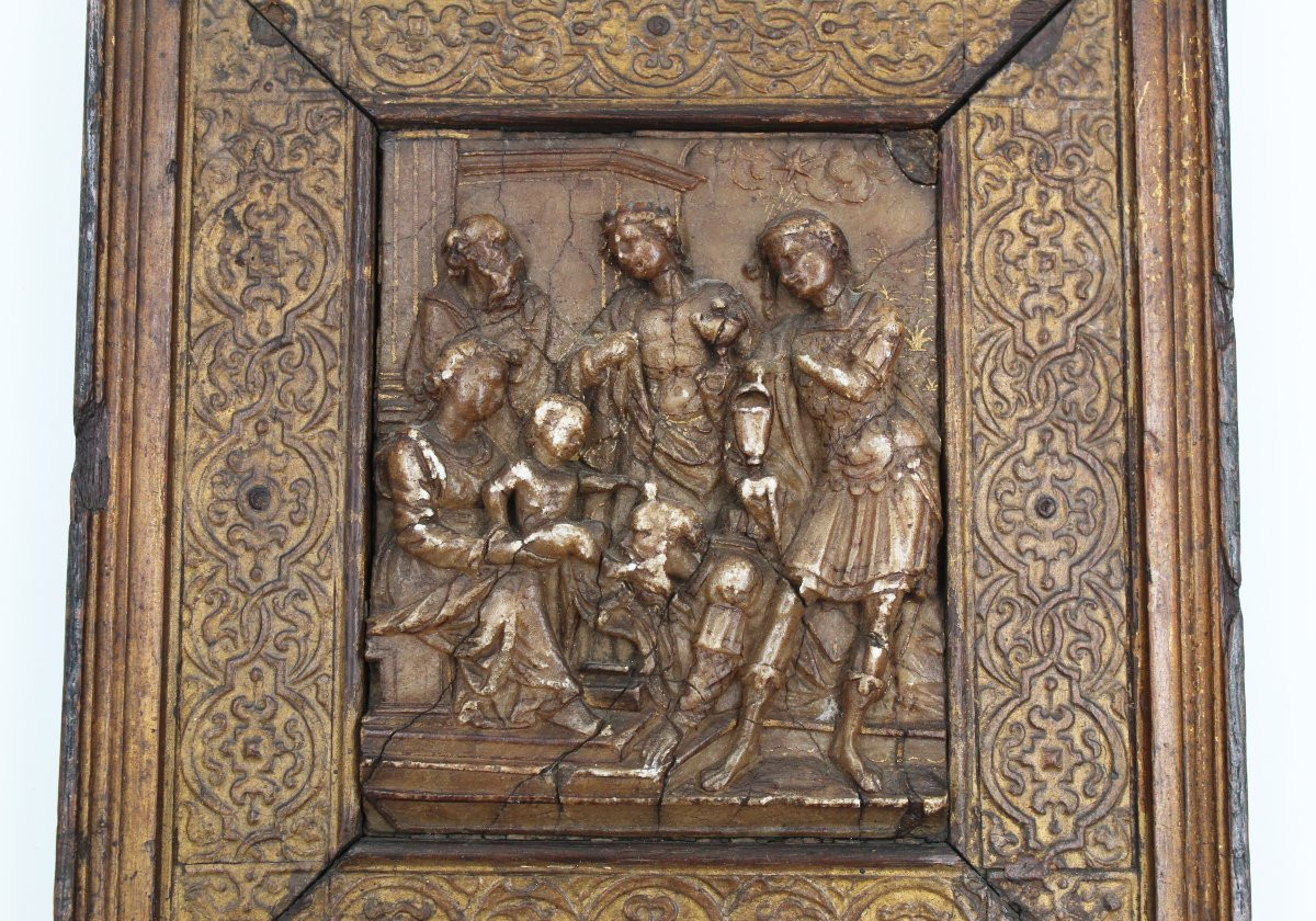 Alabaster Plaque From The Mechelen Workshop Circa 1600-photo-2
