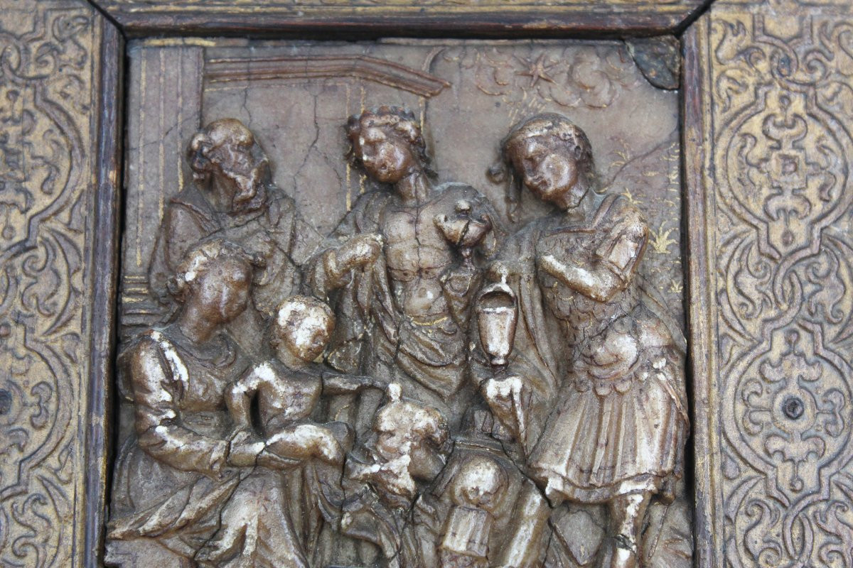Alabaster Plaque From The Mechelen Workshop Circa 1600-photo-2