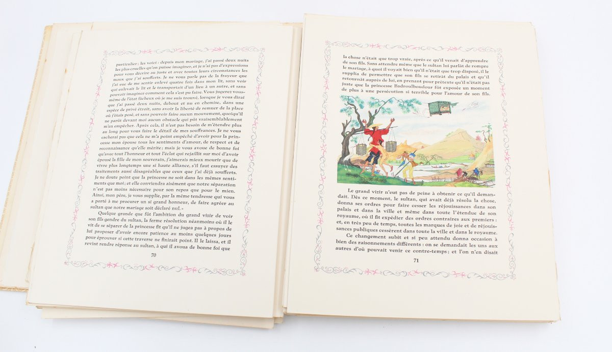 3 Volumes Tales From The Arabian Nights Illustrations By Henry Lemarié-photo-4