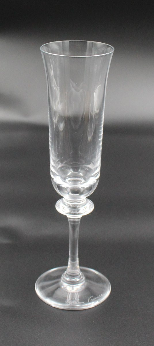 6 verres à eau modèle Saumur cristal Daum France H = 18.5 cm-photo-2