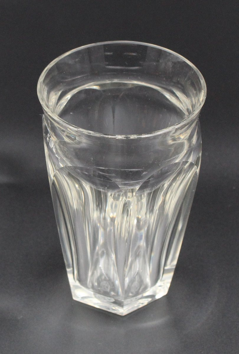 6 Verres à eau / chopes en cristal de Baccarat modèle Talleyrand H= 13 cm-photo-1
