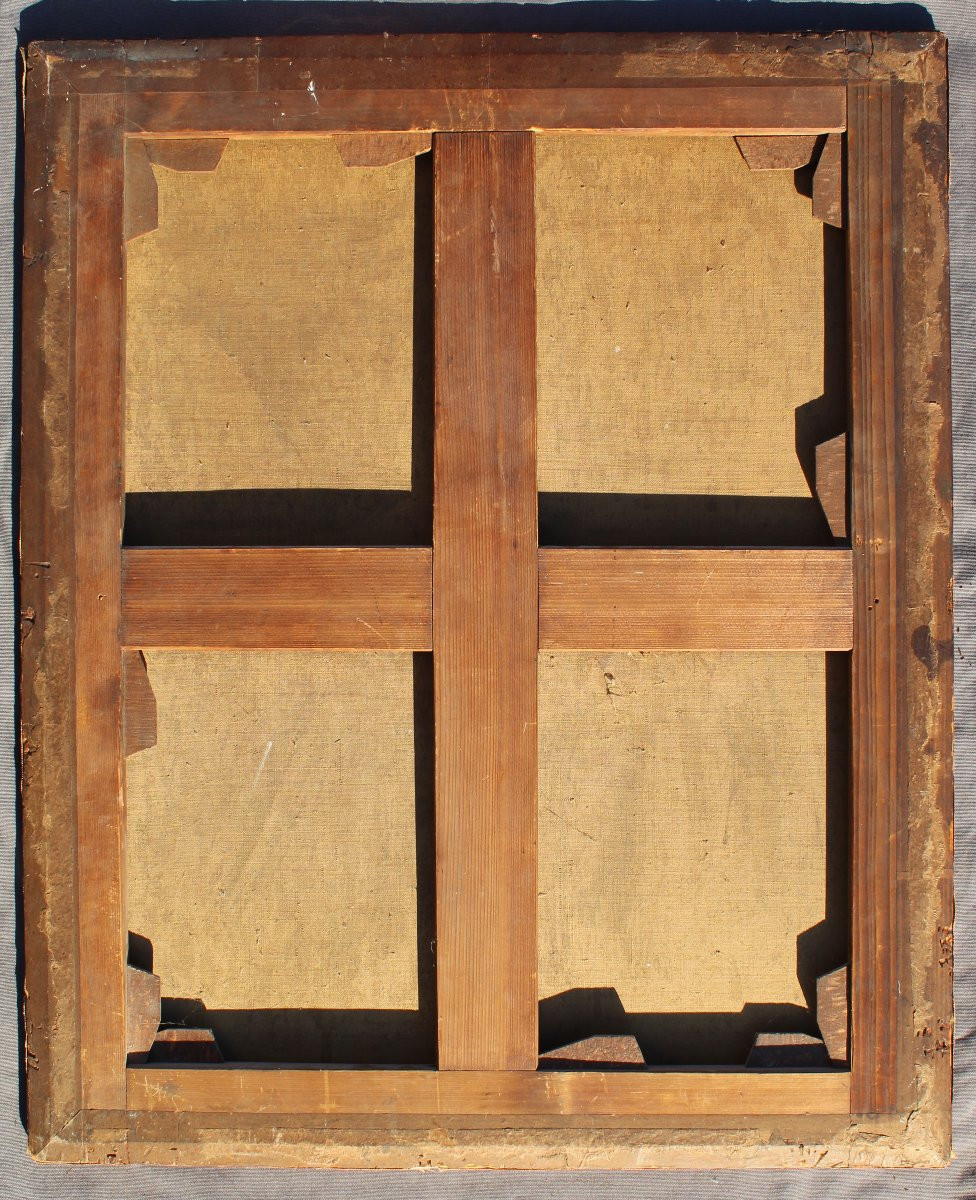 Tableau huile / toile du 18 ème s Portrait de Marie-Anne de Châteauneuf-photo-4