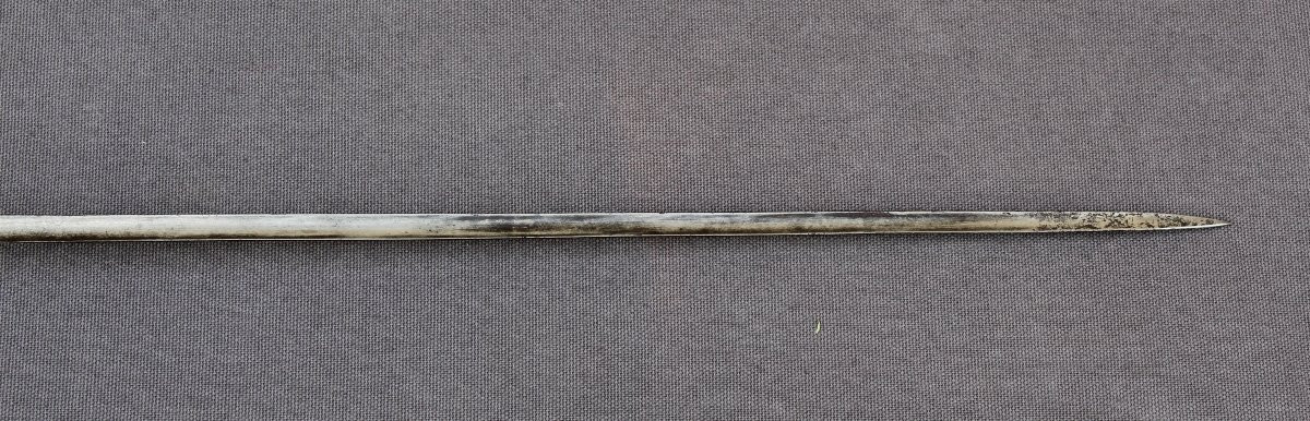 Keyboard Sword (polytechnician's Tangent) With A Three-sided Hollow Blade -photo-3