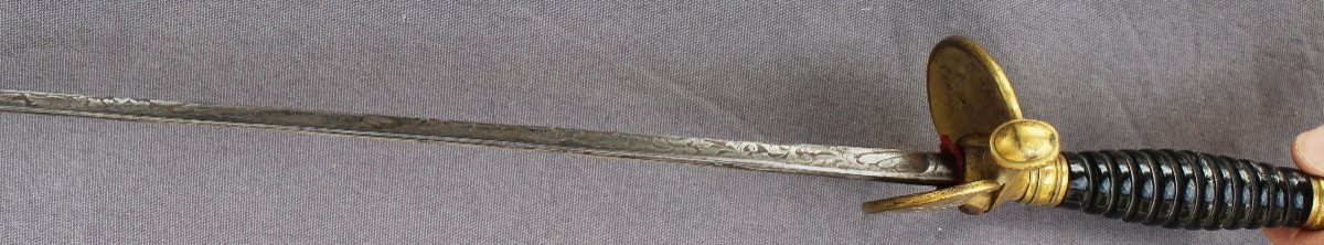 Keyboard Sword (polytechnician's Tangent) With A Three-sided Hollow Blade -photo-8