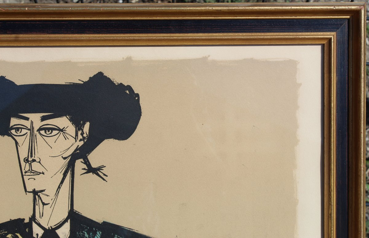 Bernard Buffet - Le Toréador Escamillo (large Format), 1967 Lithograph-photo-1