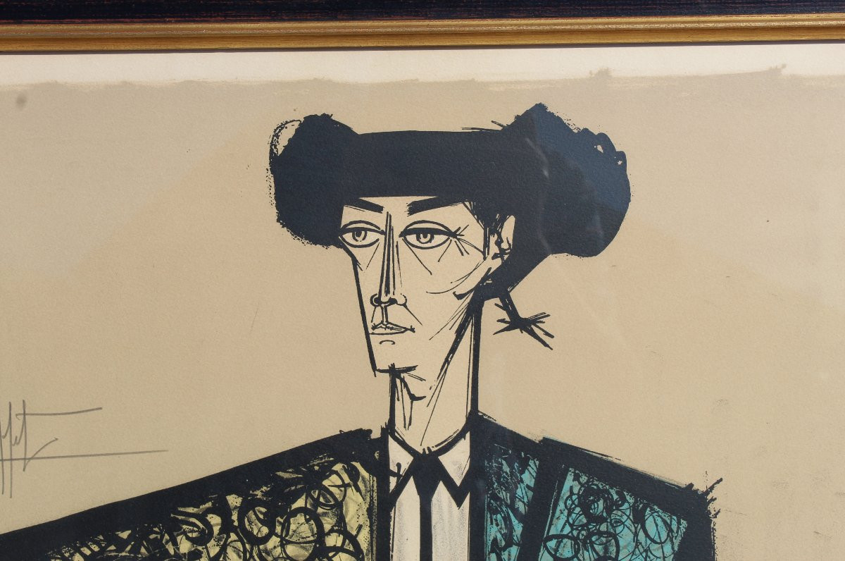 Bernard Buffet - Le Toréador Escamillo (large Format), 1967 Lithograph-photo-2