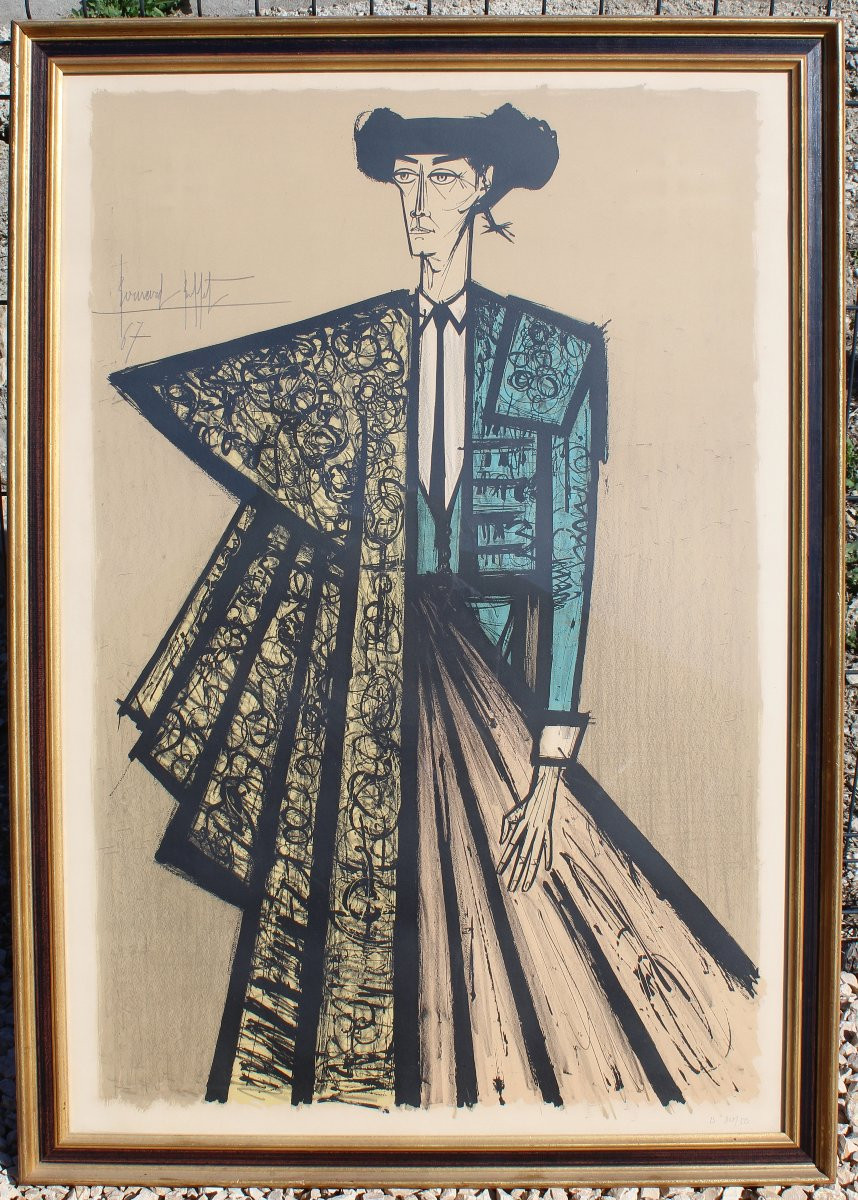 Bernard Buffet - Le Toréador Escamillo (large Format), 1967 Lithograph-photo-3