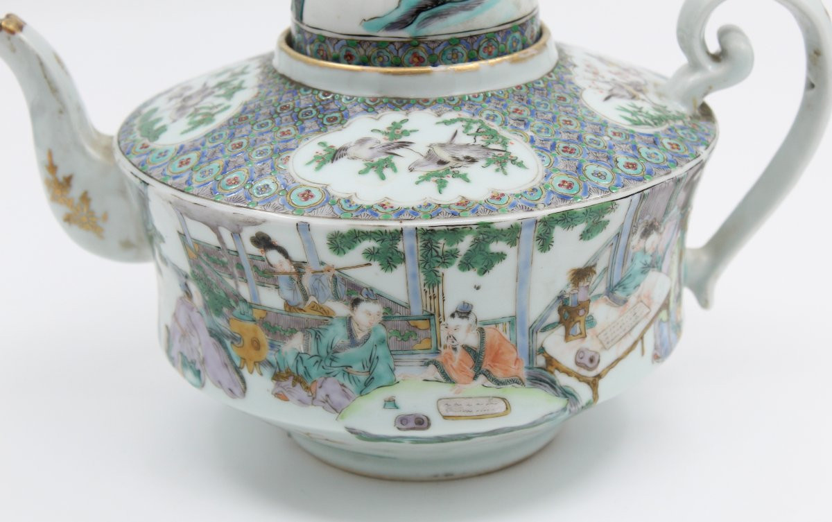 Large Porcelain Teapot China-photo-2