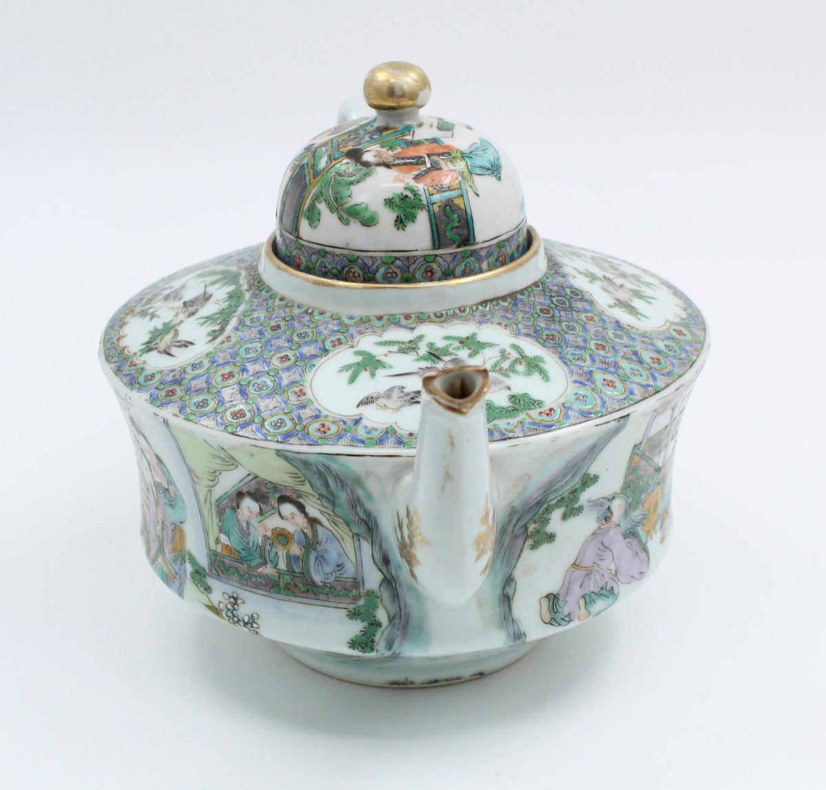 Large Porcelain Teapot China-photo-3