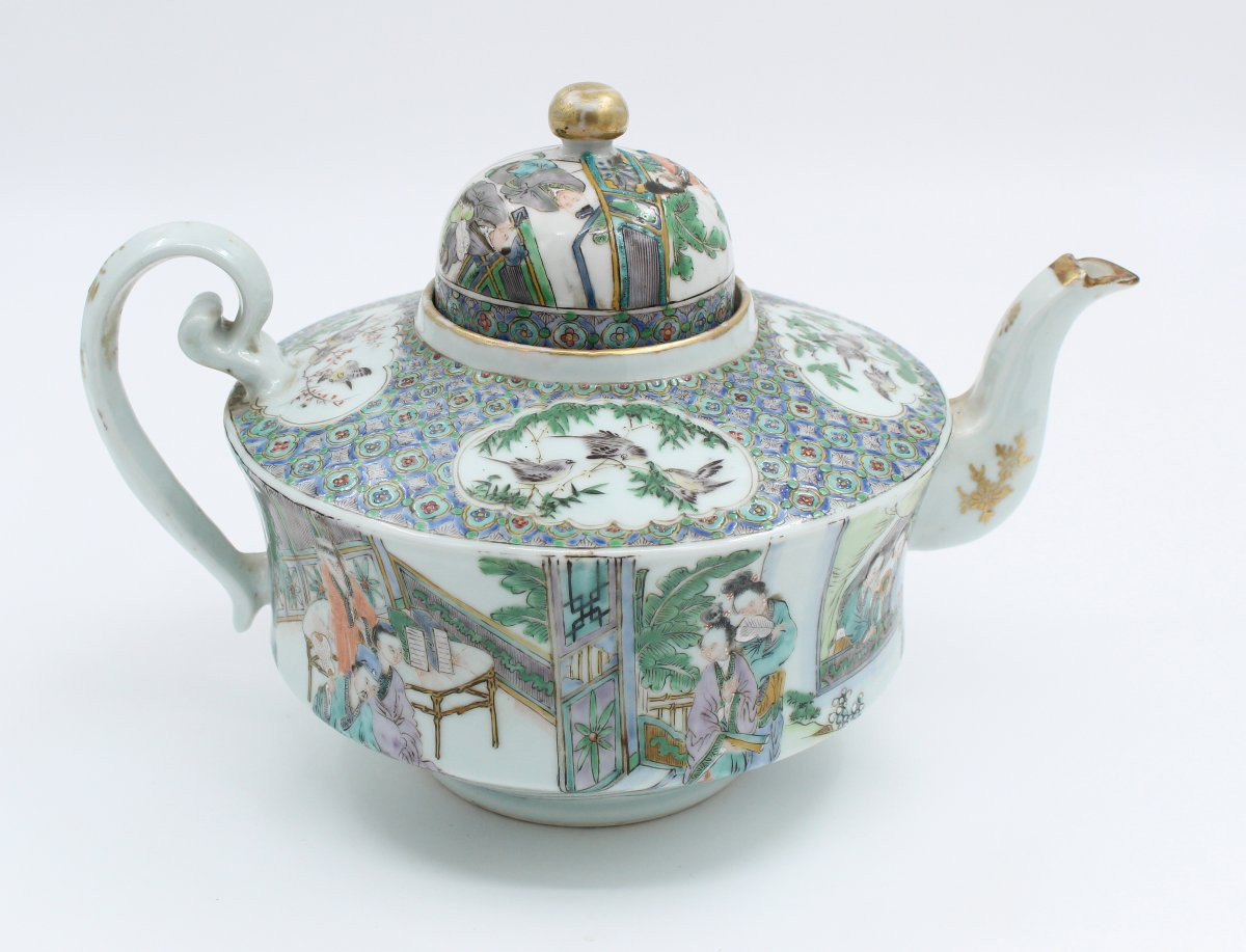 Large Porcelain Teapot China-photo-4