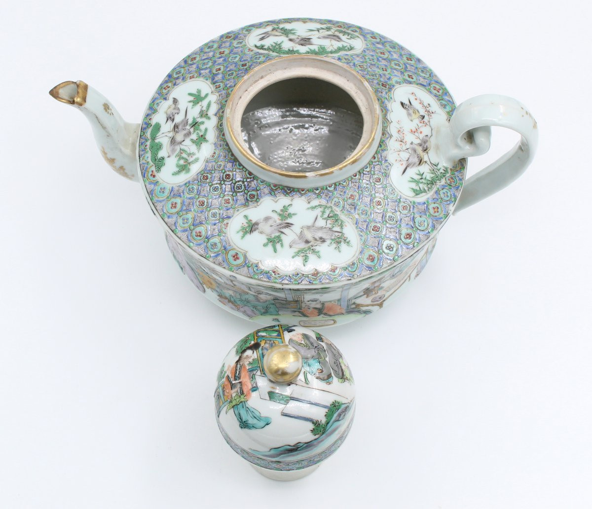 Large Porcelain Teapot China-photo-4