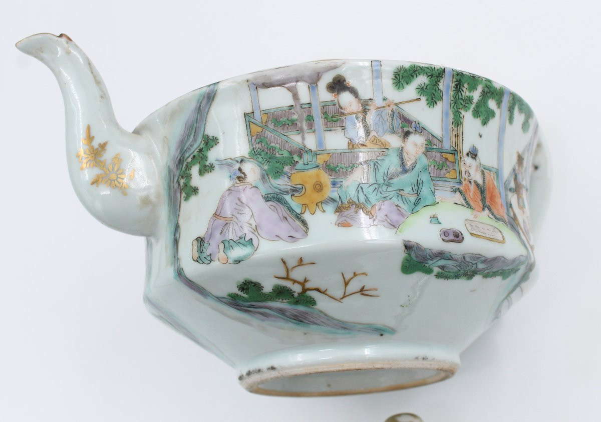 Large Porcelain Teapot China-photo-7