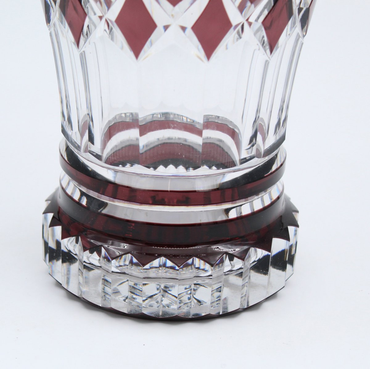 Vase en Cristal Val Saint Lambert modèle LUBO H = 21 cm-photo-3