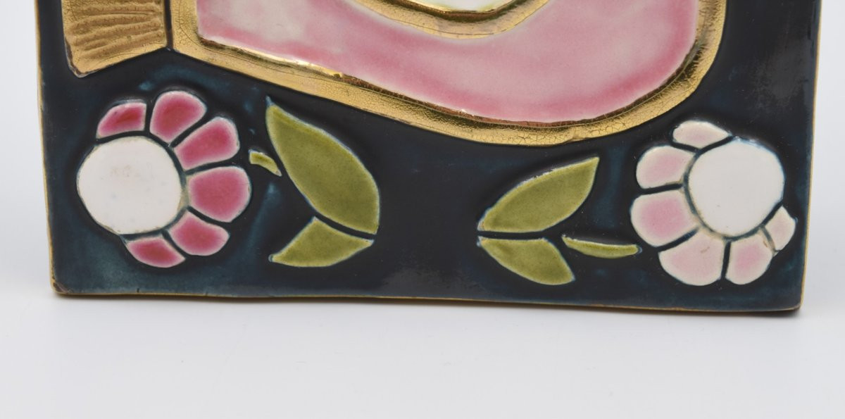 Mithé Espelt Box With Bird Design-photo-4