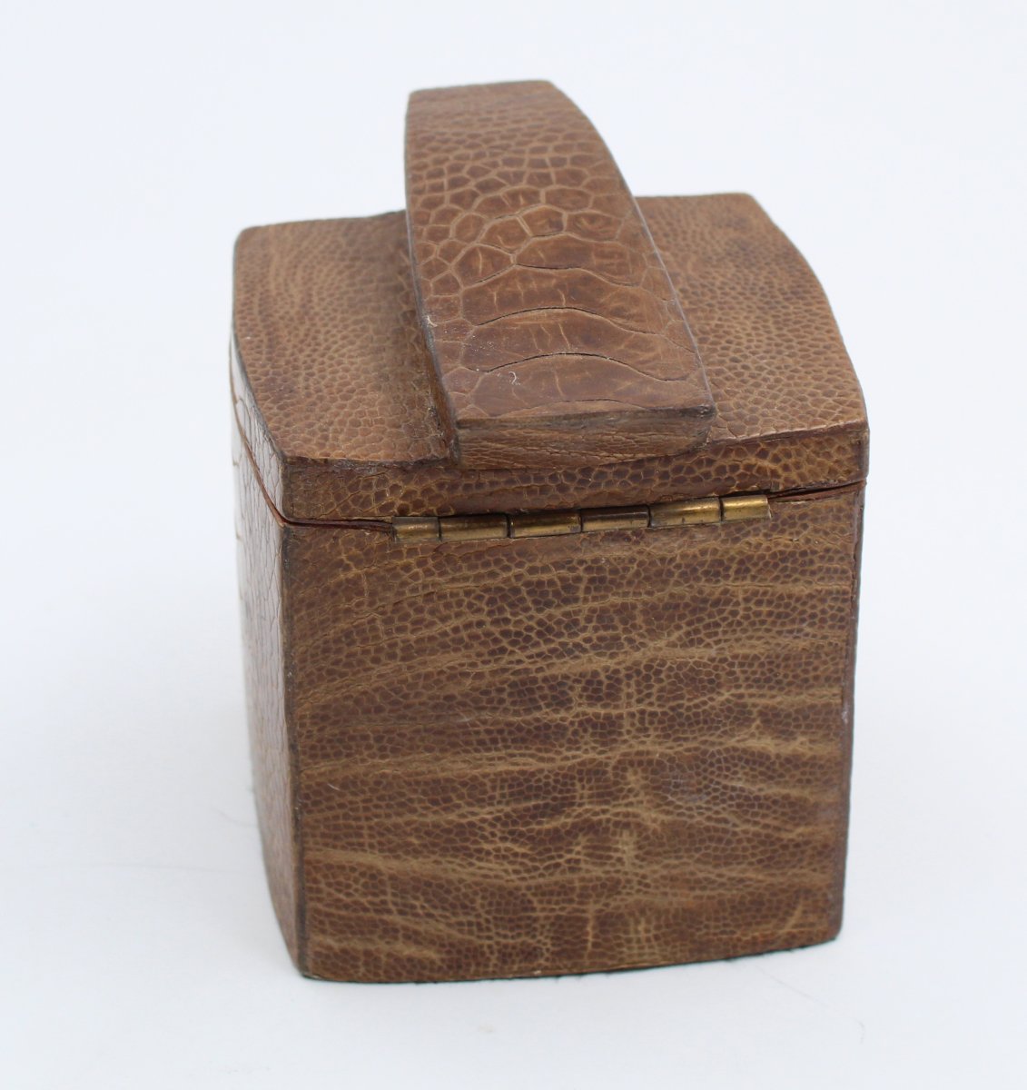 R & Y Augousti Vintage Wood And Brass Box-photo-4
