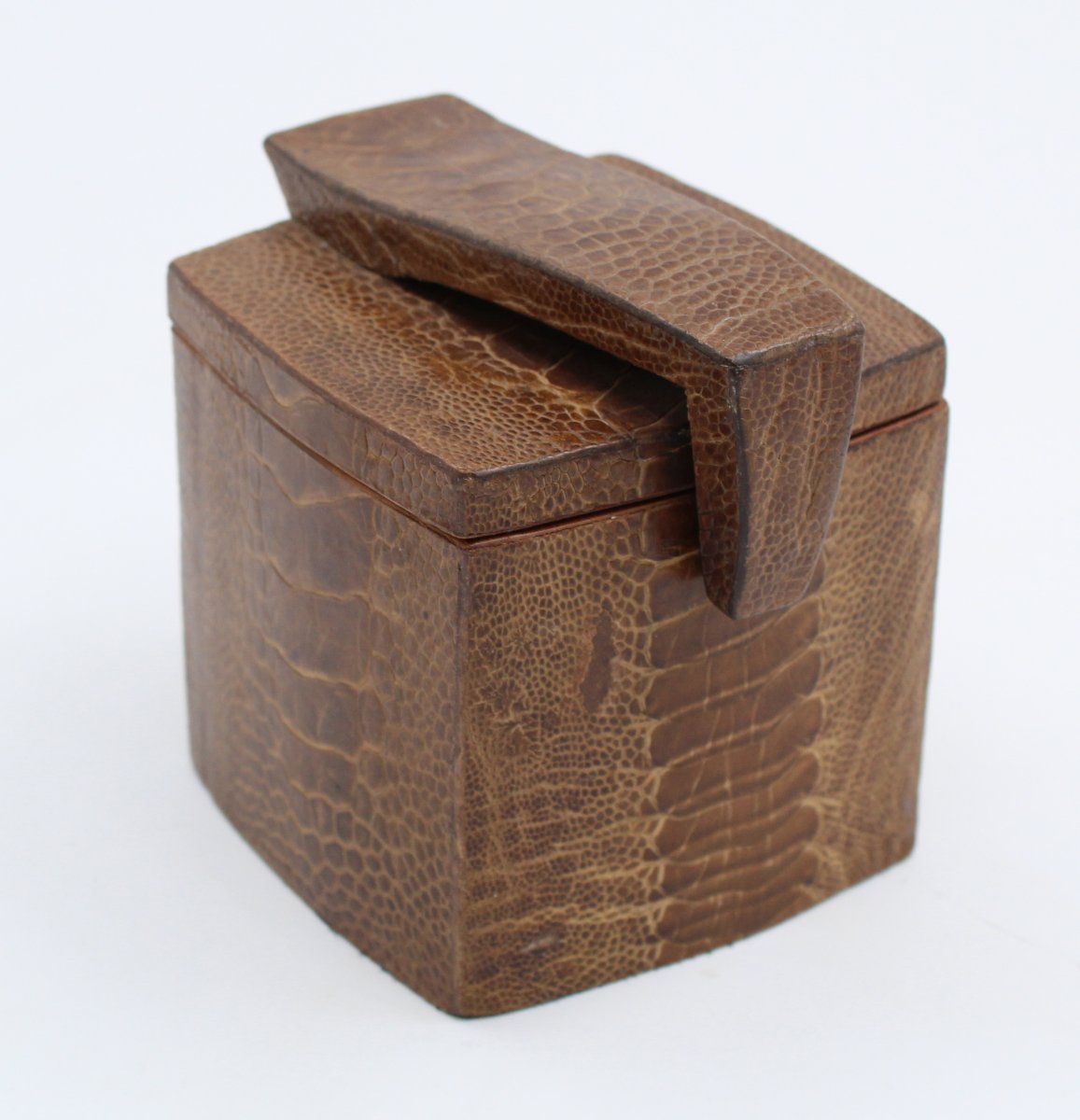 R & Y Augousti Vintage Wood And Brass Box