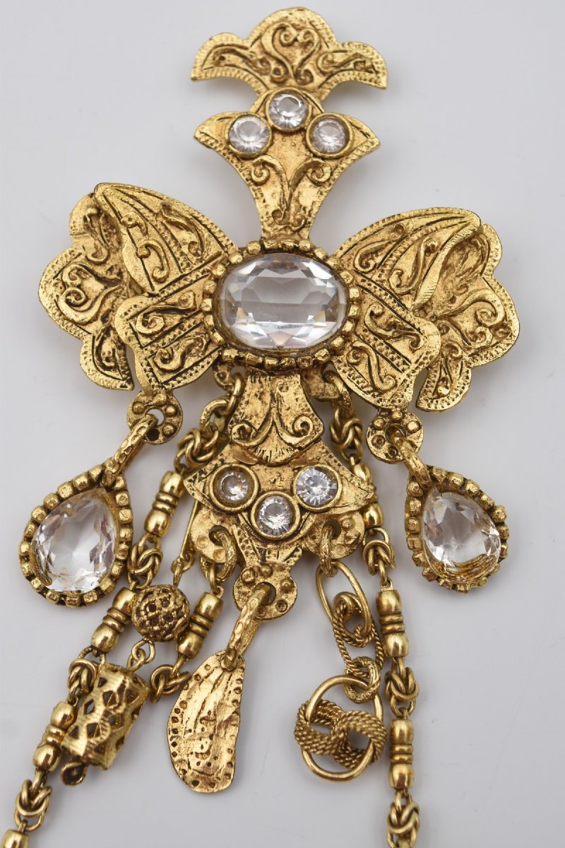 Grande broche vintage Christian Lacroix-photo-4