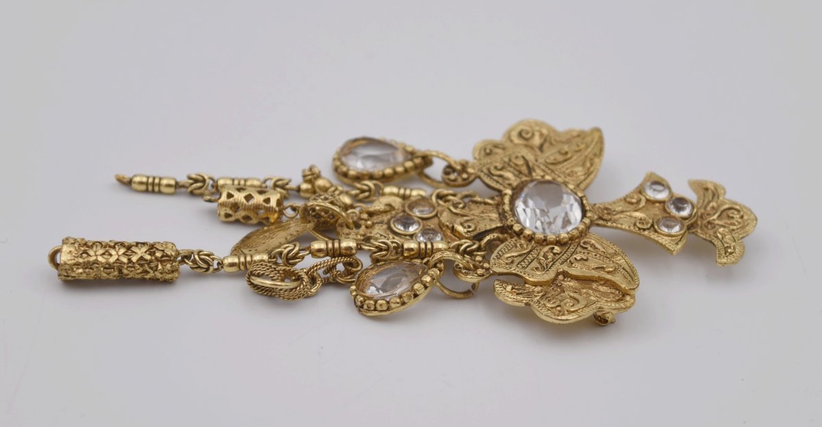 Grande broche vintage Christian Lacroix-photo-4