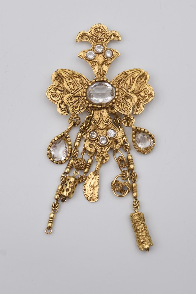 Grande broche vintage Christian Lacroix