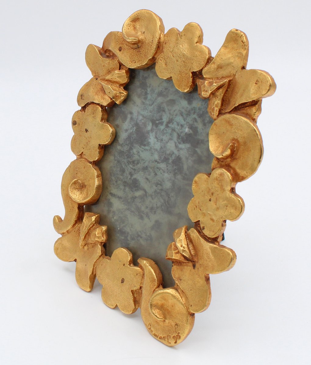 Nicolas De Waël Signed Bronze Photo Frame-photo-3