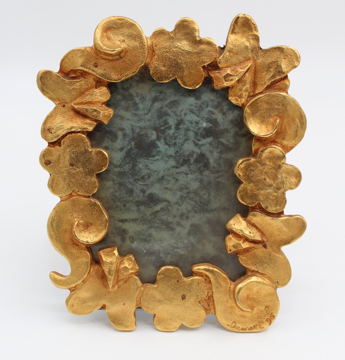 Nicolas De Waël Signed Bronze Photo Frame