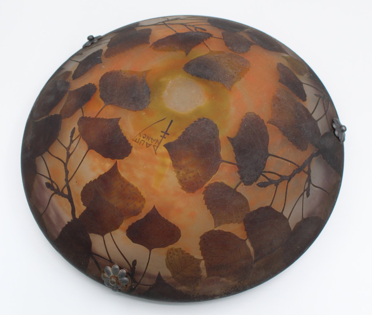 Art Nouveau Ceiling Chandelier By Daum Nancy-photo-2