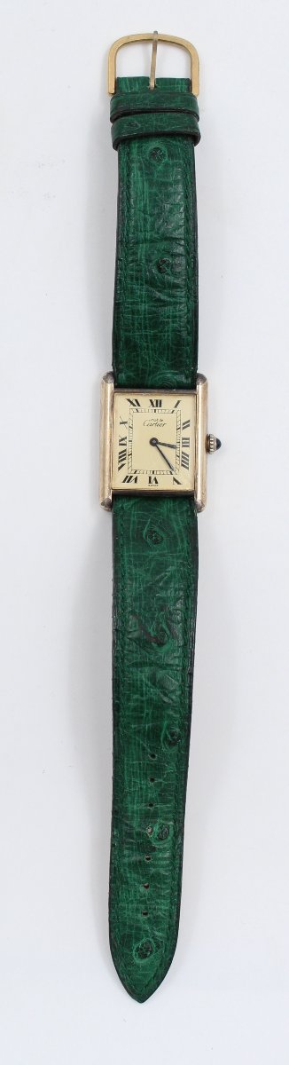 Cartier Tank Women's Mechanical Vermeil Watch-photo-2